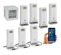 TFA.me 35.8104.02.99 - Kit professionale per farmacie, magazzini, medicine, laboratorio, gastro con portale TFA.me online per PC, smartphone, tablet (bianco senza batterie)