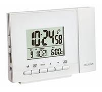 TFA Radiocontrollato Orologio proiezione con termometro 60.5013 (Bianco)