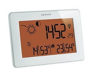 TFA Slim Touch 35.1128.02 Stazione Meteo Radio controllata con Touch Screen, Bianco