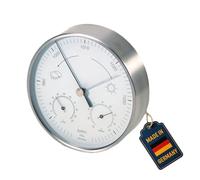 TFA-Dostmann 20.2027.08 Acciaio inox Barometro per interni, Igrometro da interno, Termometro da interno