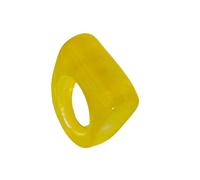 TFAOYS 2 eleganti anelli dal design poligonale in resina vibrante, unisex, comodi da indossare, per occasioni formali e informali, anelli poligonali, One Size, come descritto, come descritto