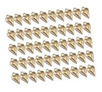 TFAOYS 50 accessori 3D a forma di cuore per realizzare collane e bracciali, superfici elettroplaccate a lungo per tutti gli eventi pendolari, One Size, come descritto, come descritto