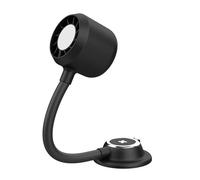 TFAOYS Supporto compatto per telefono con ventola di raffreddamento a 3 velocità e luce LED regolabile per casa e viaggio, non abbaglia, supporto per la visualizzazione del telefono