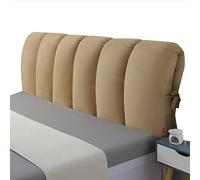TFBH Copritestata Letto Matrimoniale Singolo, Cuscino Imbottito Fodera per testiera Peluche Corto Copertura per Testiera Letto in Legno/Ferro Addensare Coperchio della Testata Letto,Brown1-190x60cm
