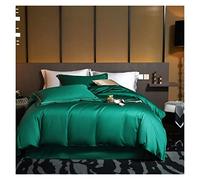 TFBHL Foglio da Letto Set 4pcs Doppia Regina King = Dimensione Copripiumino Set con Letti Piatti Luxury Morbido 1000tc di Cotone Egiziano Set di Biancheria da Letto a Colore Solido Cover Cover Cover