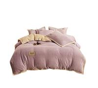TFBHL Foglio da Letto Set Cashmere Velvet Copripiumino per la Camera da Letto Addensare la Trapunta di semplicità Blu Cover del piumone Cover del piumone Doppio Rivestimento del Letto Kin King King