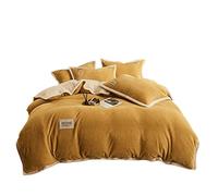 TFBHL Foglio da letto Set Cashmere Velvet copripiumino per la camera da letto Cover trapunta blu cover del piumone cover del piumone doppio rivestimento del letto king regina (colore: a, dimensione: 1