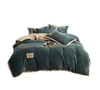 TFBHL Foglio da Letto Set Cashmere Velvet Copripiumino per la Camera da Letto Cover Trapunta Blu Cover del piumone Cover del piumone Doppio Rivestimento Letto King King (Colore: b, Dimensione: 1 PCS