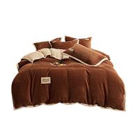 TFBHL Foglio da letto Set Cashmere Velvet copripiumino per la camera da letto Cover trapunta blu cover del piumone cover del piumone doppio rivestimento Kin King King Led (Colore: F, dimensione: 1 pcs