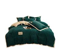 TFBHL Foglio da Letto Set Cashmere Velvet Copripiumino per la Camera da Letto Cover Trapunta Blu Cover del piumone Cover del piumone Doppio Rivestimento del Letto KIN King (Colore: G, Dimensione: 1