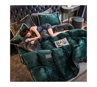 TFBHL Foglio da Letto Set di Copertina del piumone Foglio Letto per Letto di Lusso in Velluto Shaggy Copripiumino Set Ultra Morbido Piumino soffice Copertura del Piumino Matrimoniale Set da Letto