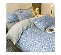 TFBHL Foglio Letto Set Semplice Vela Intagliato in Velluto in Velluto a 4 Pezzi Coperchio Set Inverno Ispessito Inverno a Doppia Faccia in Vello a Doppia Faccia in Flanella Coperta di lettiere