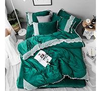 TFBHL Princess in pizzo biancheria da letto in pizzo invernale set copripiumino set copripiumino set completo lenzuola (7 regina)