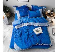 TFBHL Princess in pizzo per biancheria da letto invernale in pizzo per letto matrimoniale, set copripiumino per letto intero (8 regine)