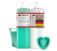 TFC silicone caucciù tipo 1 - silicone altamente dettagliato 0,5 kg - 2 componenti silicone per la produzione di stampi in silicone o per colata - ideale per oggetti fino a 30 cm