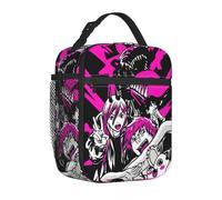 TFDGDGH Anime Chainsaw Man Denji Borse da Pranzo Isolate Contenitore per Pasti più Portatile Ad Alta capacità Tote Lunch Box Borse per Alimenti Scuola All'aperto
