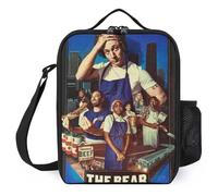 TFDGDGH Anime Ramen Noodle Cat Lancheira Stampato Pranzo Bag Termico Bambini Lunch Box per Le Donne Isolamento Lunch Box Bag