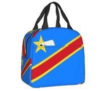 TFDGDGH Bandiera Personalizzata del Congo Kinshasa Lunch Bag Scatole per Il Pranzo termicamente Isolate da Donna per Ufficio per Adulti