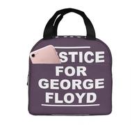 TFDGDGH Borsa per Il Pranzo Giustizia a Prova di perdite per George Floyd Uguale Razzismo Razzista Borsa Termica Riutilizzabile Tote Lunch Box Lavoro Picnic Bento Pouch