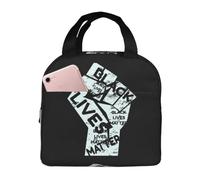 TFDGDGH Borsa per Il Pranzo Giustizia a Prova di perdite per George Floyd Uguale Razzismo Razzista Borsa Termica Riutilizzabile Tote Lunch Box Lavoro Picnic Bento Pouch
