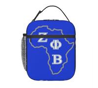 TFDGDGH Borsa per Il Pranzo isolata con Mappa di confraternita Zeta Phi Beta per Borsa Termica più Fresca Bento Box da Campeggio all'aperto Borse da Viaggio Portatili
