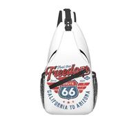 TFDGDGH Casual Feel The Freedom Sling Bags per Viaggi Escursionismo Zaino a Tracolla da Uomo Zaino a Tracolla