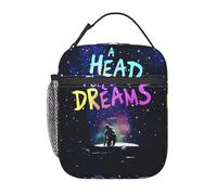 TFDGDGH Coldplayed 2025 Tour Head Full of Dreams Accessori Sacchetto da Pranzo Isolato per Ufficio Scatole di Cibo Portatile Cooler Lunch Box