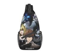 TFDGDGH Death Note Anime Crossbody Sling Bag Cool Chest Bag Shinigami Zaino a Tracolla Anime Giapponese Zainetto Escursionismo Ciclismo all'aperto