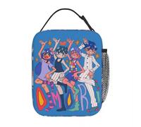 TFDGDGH Omori Game Borse Isolate per Il Pranzo Rpg Portatile Omocat Videogioco per Adolescenti Aubrey Young Hero Contenitore per Il Pranzo Borsa Termica Tote Lunch Box