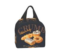 TFDGDGH Pane Poesia Pranzo Bag Donne Uomini Refrigeratore Scatole Pranzo Termoisolate per Ufficio Adulti Bambini Laptop Borsa Ritorno a Scuola