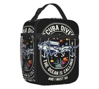 TFDGDGH Scuba Diving Borse da Pranzo Isolate per Le Donne Adventure Ocean Dive Diver Portable Cooler Thermal Bento Box Work School Travel