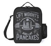 TFDGDGH Solleva Pesi e Mangia frittelle Lonchera Sacchetto per Il Pranzo Stampato con scatole per Il Pranzo più fresche per l'isolamento Alimentare Borsa per Il Pranzo