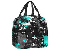 TFDGDGH Splatter Galaxy Digital Art Lunch Bag Borse per Il Pranzo da Donna con Isolamento Termico per Ufficio per Adulti