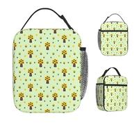 TFDGDGH Vera Bradley Fiori Pranzo Bag Scuola Pranzo Scatola per Le Donne Divertente Stampa Termica Tote Borse Oxford Portatile Zipper Cooler Bag