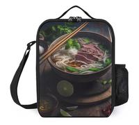 TFDGDGH Zuppa Asiatica di Noodle pho Lonchera Stampato Bambino Picnic Bag Cold Bag Lunch Bag Isolamento Lunch Box Bag