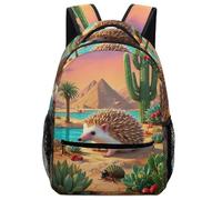 TFEDACVSS African Pygmy HedgehogBackpack Multifunzione Zainoanimal Student Scuola Media Elementare Per Escursioni Viaggio Campeggio ScuolaOne Size