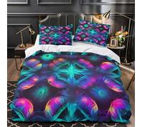 TFEDACVSS Dea mitica Set Di Copripiumino 3 Pezzi microfibra stampa 3D incluso federe con federe per cuscini fantasia digitale copripiumino for adulti e ragazze Super king（260x220cm）