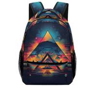 TFEDACVSS Triangular Design-Digital Art StyleBackpack Outdoor Perzaino DonnaUomo Scuola Media Elementare Per Escursioni Viaggio Campeggio ScuolaOne Size