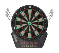 TFGXUE Bersaglio elettronico 16 giocatori e include 27 modalità di gioco con 243 varianti, bersaglio con 4 schermi LED, prompt vocali e pagamento automatico punti, set freccette da parete