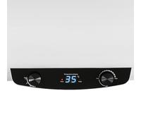 TFGXUE Scaldabagno elettrico da 70 l, 220 V, 2 kw, scaldabagno elettrico orizzontale con rubinetto e doccetta, protezione dalle perdite, pulsante di regolazione della temperatura