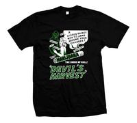 TFHsedftr3 Ling The Devil's Harvest - Hand Silk ScreenedPre-Shrunk 100% Cotton T-Shirt Black XL