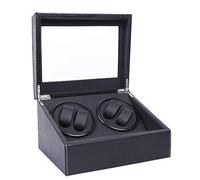 TFIANYNI 4 + 6 caricaorologi automatico scatola in legno + Pu Automatic Watch Winder Quiet, grande capacità, unisex, motore silenzioso, protezione orologi, regalo, Tipo B, Moderno