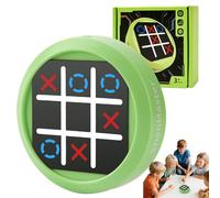 TFIOON Tic Tac Toe, Gioco Elettronico 4-in-1 Tris, Console di gioco di puzzle portatile Regalo Educativo per Bambini Adulti - Gioco in Famiglia (Verde)
