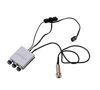 TFixol Acoustic Folk Classic Guitar Piezo Pickup Preamp Microfono Pick-up Sistema di Pick-up con Microfono Chitarra e Manopole di Controllo del Tono Endpin Jack Argento