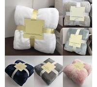 TFixol Coperta in Flanella e Pile Morbido Letto Piumone Morbida Calda per Divano Comfortevole il Sonnellino
