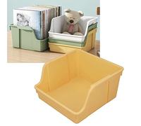 TFixol Libro da tavolo con manico in PP Design a forma di U Grande capacità di apertura per posizionamento classificato Robusto modello di alveare impilabile Organizzatore Libri Cosmetici ecc