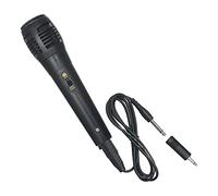 TFixol Microfono vocale microfono portatile con interruttore ON/OFF da 6,5 mm maschio a jack femmina da 3,5 mm adattatore stereo per altoparlanti, amplificatori, computer o sistemi, nero