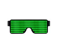 TFixol Occhiali luminosi ricaricabili USB alla moda occhiali luminosi occhiali luminosi per decorazione quotidiana bar club KTV costumi par verde