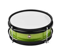 TFixol Pelle per rullante da 20,3 cm con bacchette per batteria a spalla S per Stude Band verde