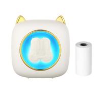 TFixol Pocket Pr Portable Thermal Pr Wirel BT Connection 203DPI per etichette per immagini fai da te artigianato elenco M note diario ricevute carta Insta adesivo con 16 rotoli di carta termica 57 x